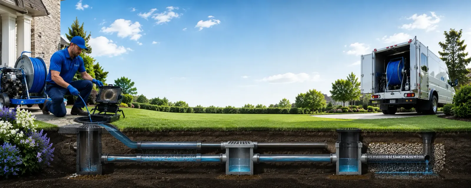 Outdoor drain cleaning information for Cleves, OH